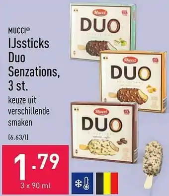 ALDI Ijssticks duo senzations aanbieding