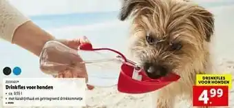 Lidl Drinkfles voor honden aanbieding