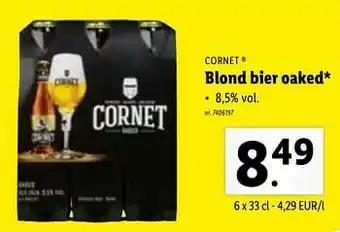 Lidl Blond bier oaked aanbieding