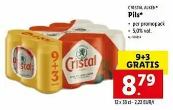 Lidl Cristal pils aanbieding
