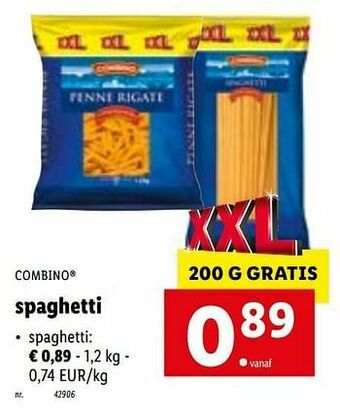 Lidl Spaghetti aanbieding