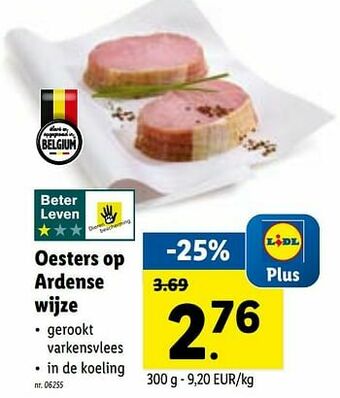 Lidl Oesters op ardense wijze aanbieding