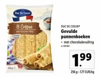 Lidl Gevulde pannenkoeken aanbieding