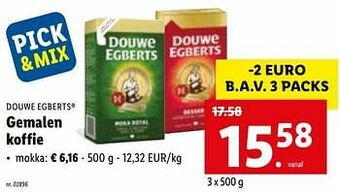 Gemalen koffie mokka