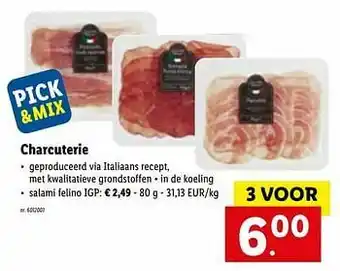 Lidl Charcuterie salami felino igp aanbieding