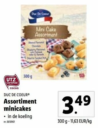 Lidl Assortiment minicakes aanbieding