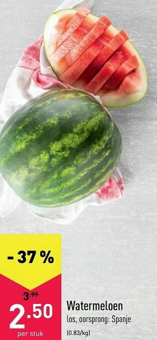 ALDI Watermeloen aanbieding