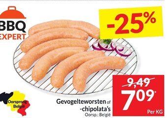 Intermarché Gevogelteworsten of -Chipolata's aanbieding