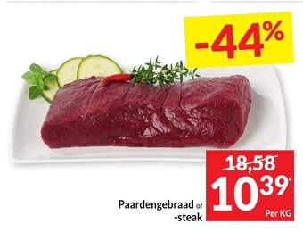 Intermarché Paardengebraad of Steak aanbieding