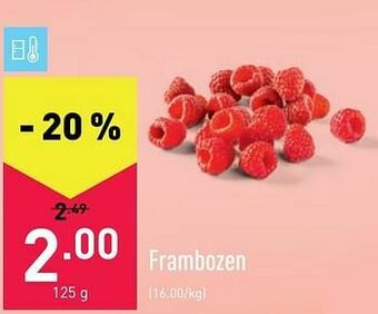 ALDI Frambozen aanbieding