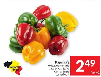 Intermarché Paprika's Rode, Groene of Gele aanbieding