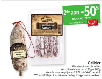 Intermarché Galibier Worsten of Mini Buchettes aanbieding