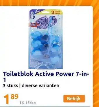 Action Toiletblok active power 7in1 aanbieding