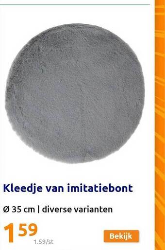 Action Kleedje van imitatiebont aanbieding