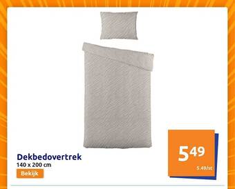 Action Dekbedovertrek aanbieding