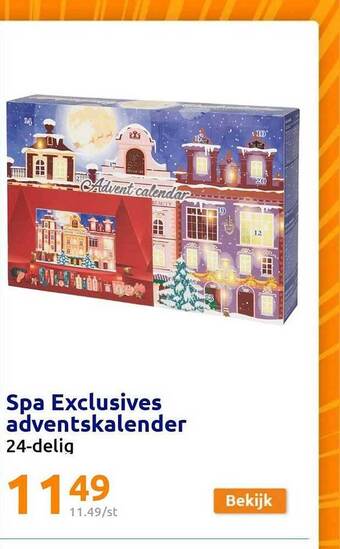 Action Spa exclusives adventskalender aanbieding