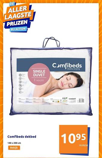 Action Comfibeds dekbed aanbieding