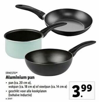 Lidl Aluminium pan aanbieding