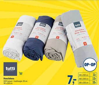 Makro Hoeslakens aanbieding