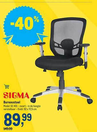 Makro Bureaustoel aanbieding