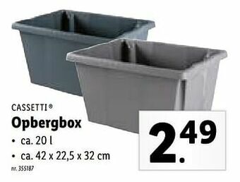 Lidl Opbergbox aanbieding