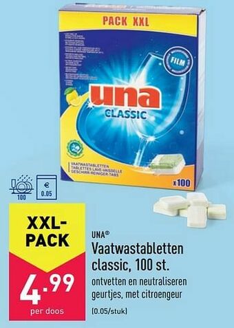 ALDI Vaatwastabletten classic aanbieding