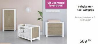 Baby & Tiener Babykamer noël wit-grijs aanbieding