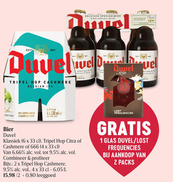 Delhaize Bier Duvel aanbieding