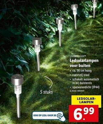 Lidl Ledsolarlampen voor buiten aanbieding