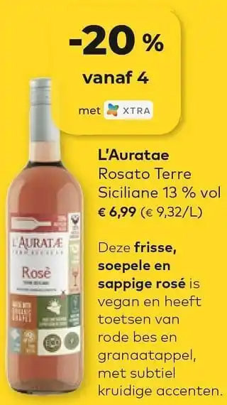 L`auratae rosato terre siciliane