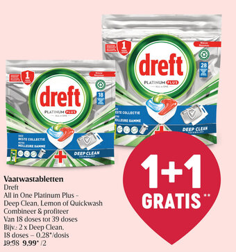 Delhaize Vaatwastabletten aanbieding