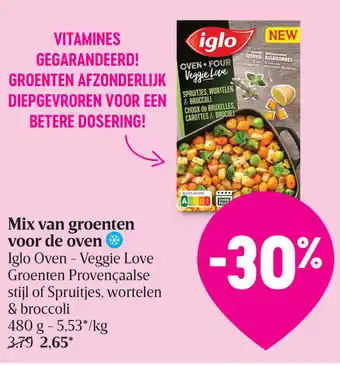 Delhaize Mix van groenten voor de oven aanbieding