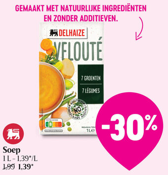 Delhaize Soep aanbieding