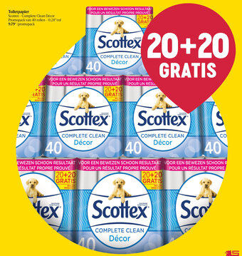 Delhaize Toiletpapier Scottex aanbieding