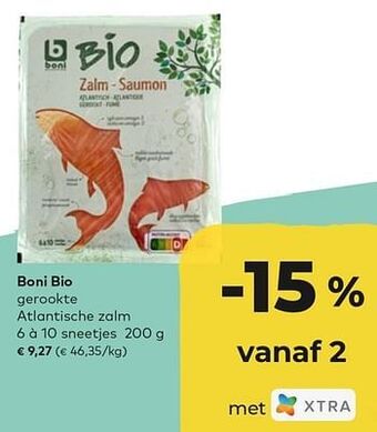 Bio Planet Boni bio gerookte atlantische zalm 200g aanbieding