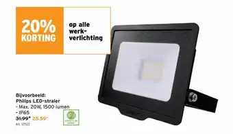 GAMMA Bijvoorbeeld, Philips LED-straler aanbieding