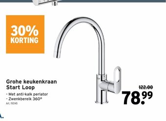 GAMMA Grohe keukenkraan Start Loop aanbieding
