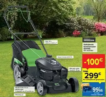 Honda zelfrijdende benzinemaaier gcv170