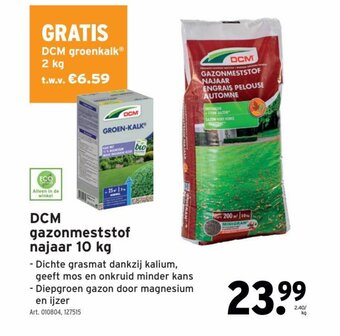 GAMMA DCM gazonmestsof najaar 10kg aanbieding