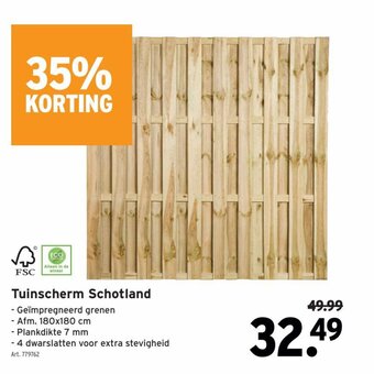 GAMMA Tuinscherm Schotland aanbieding
