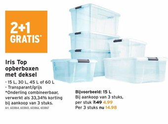 Iris top opberboxen met deksel