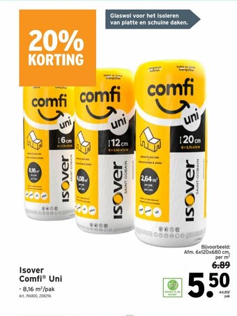 GAMMA Isover comfi uni aanbieding