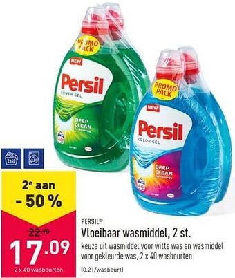 ALDI Vloeibaar wasmiddel aanbieding