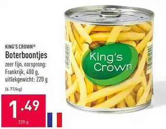 ALDI Boterboontjes 220g aanbieding