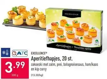 ALDI Aperitiefhapjes 300g aanbieding