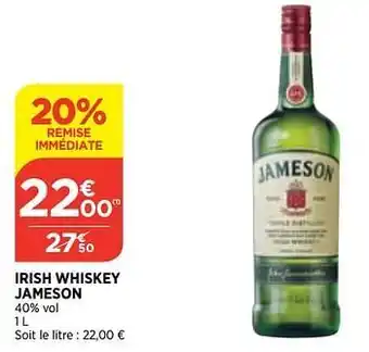 Irish whiskey jameson 1liter