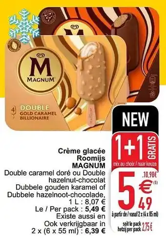 Cora Crème glacée roomijs magnum aanbieding