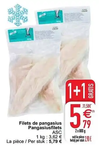 Cora Filets de pangasius pangasiusfilets 800g aanbieding