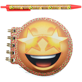 Action Emoji notitieboek met pen aanbieding