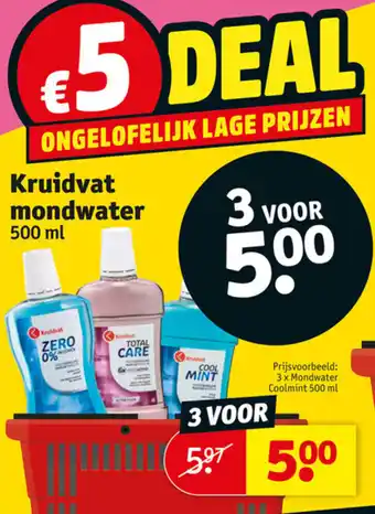 Kruidvat Kruidvat mondwater 500ml aanbieding